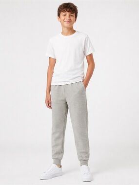 NWT Youth Unisex Holloway Charcoal Heather Fleece Jogger